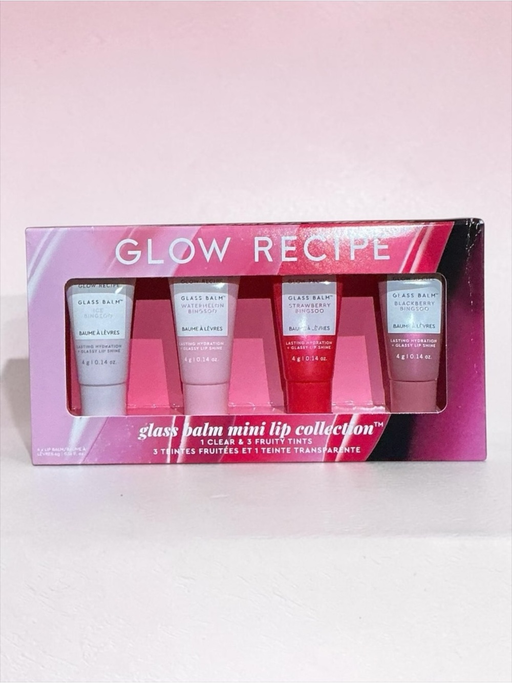 Glow Recipe Glass Balm Mini Lip Set Bingsu Collection NWT